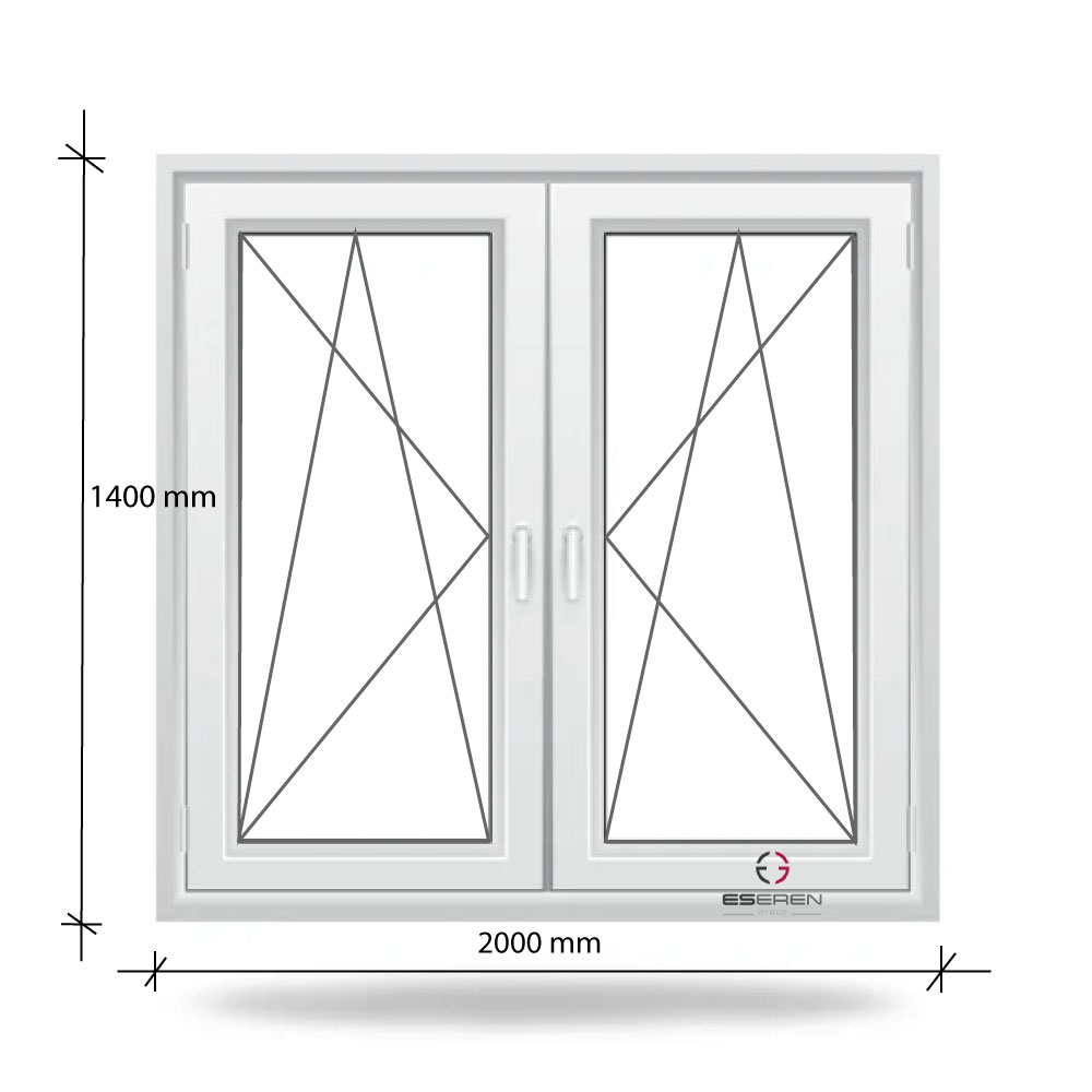 200x140 tokosztott ablak