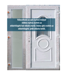 kétszárnyú műanyag bejárati ajtó