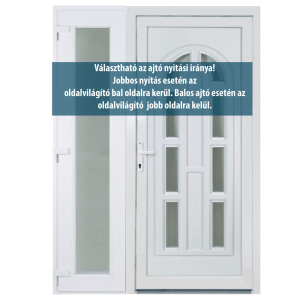 kétszárnyú műanyag bejárati ajtó