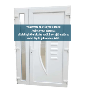 kétszárnyú műanyag bejárati ajtó