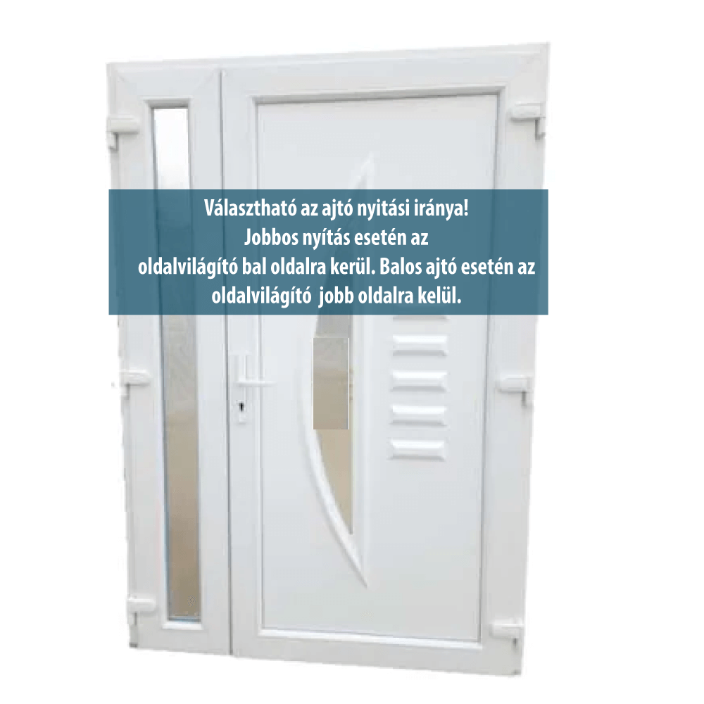 kétszárnyú műanyag bejárati ajtó