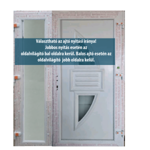 kétszárnyú műanyag bejárati ajtó