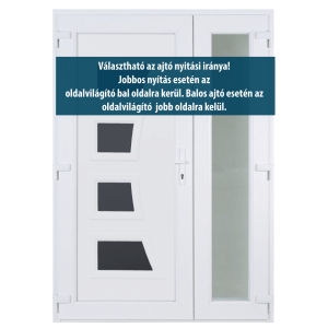 kétszárnyú műanyag bejárati ajtó