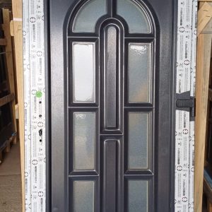 Műanyag bejárati ajtó Antracit Thermoline 12