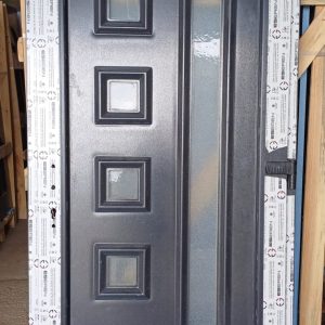 Műanyag bejárati ajtó Antracit Thermoline51